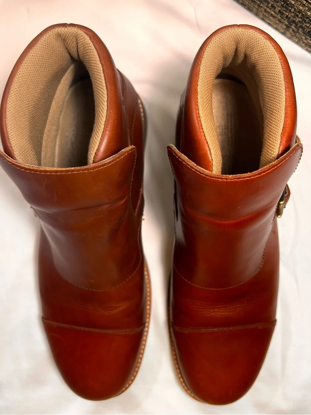 Tsubo Men's Double Monk Chukka Boots in Chestnut Brown